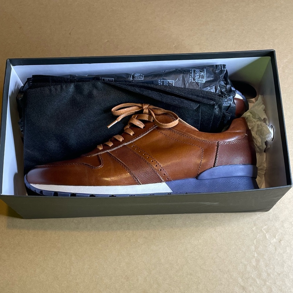 Ike Behar Men's Leather sneakers 10.5 M Rare